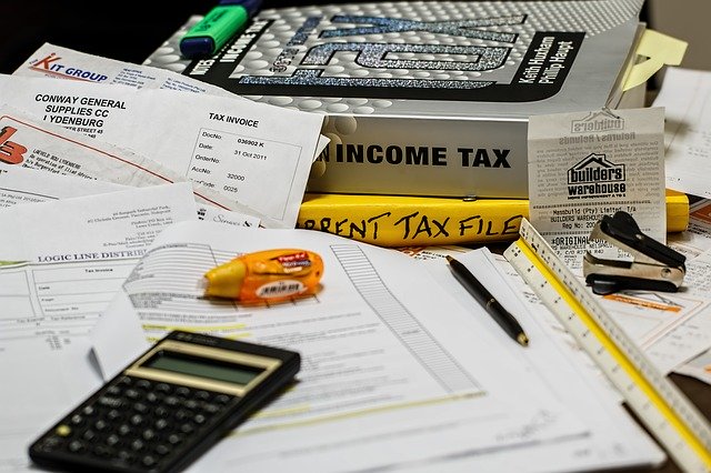 business tax documents receipts